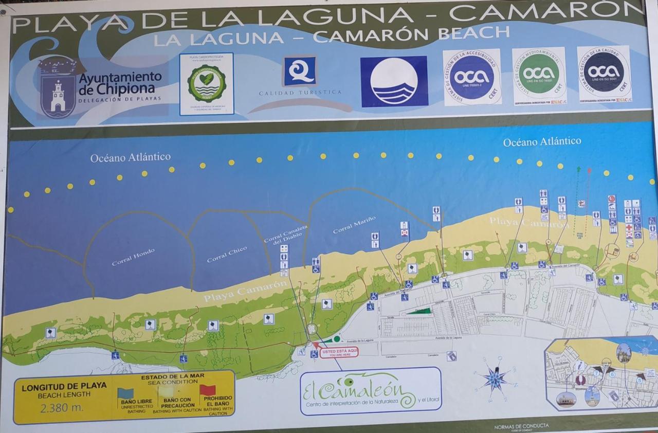 La Pavona 11 - 1ª Linea De Playa Chipiona Villa Eksteriør billede